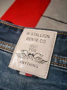 Navy BLUE 👖 Double Stitch LINE JEANS
