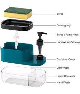 2-in-1 Soap Dispenser &amp; Sponge Holder(Combo 249/-)