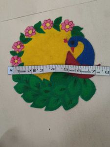 Peacock Rangoli Art