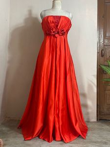Red carpet, heavy gown