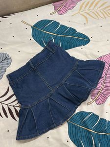 Denim Mini Skirt