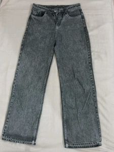 Acid Wash High-Waisted Jeans
