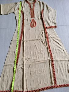 Floor Touch Embroided Long Kurti
