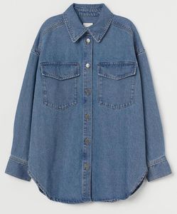 Oversized Denim Shirt Jacket