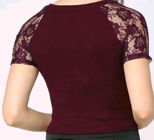 Plum Crop Top