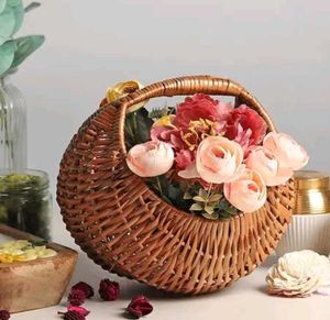 Woven Basket with Handle