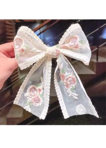 Embroidery Hair Bow 😀❤️🛍️