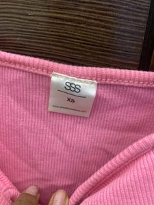 Cute Pink Ruffle Top