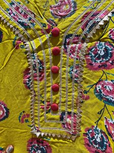 Short kurta with flared Pallazo