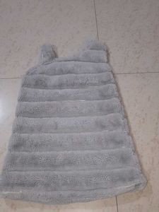 Fuzzy Grey Kids Vest