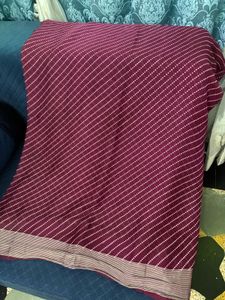 beautiful magenta saree with blouse