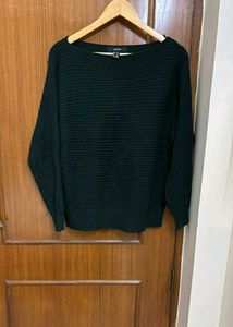 Forever 21 Dark Green Knit Sweater
