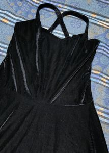 Black Velvet Mini One Piece