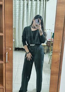 Shimmer Grey Jumpsuit
