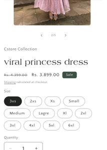 Csstore Barbie Princess Flared Ball Gown Dress