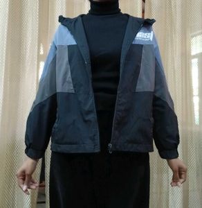 Color Blocked Windbreaker Jacket