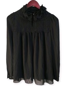 Beauty Mark Black Ruffle Dress Women