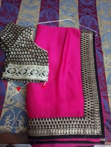 Beautiful Saree With Stitched Blouse