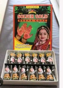 Silver Gold Heena Cone