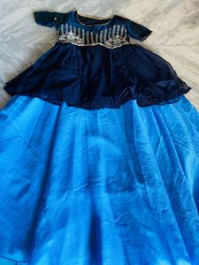 Elegant Embroidered Lehenga Peplum Top