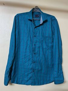 Checkered Blue Shirt