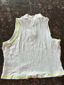 Sporty White Tank Top