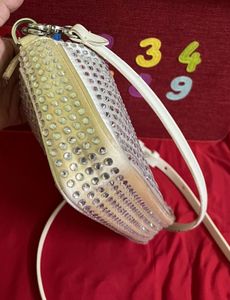 Rhinestone Embellished Baguette Bag