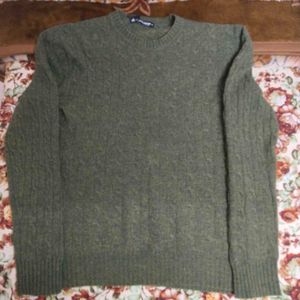Green Cable Knit Sweater
