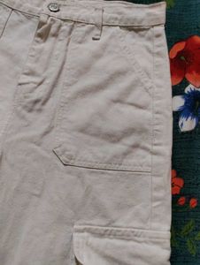 White Cargo Pants