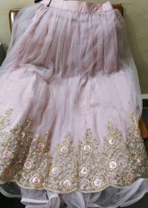 Levender Embroidered Lehenga Skirt Crop blouse wit