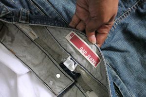 Vintage Dark Wash Denim Mini Skirt