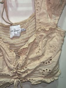 Eyelet Crop Top