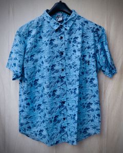 Blue Patterned Shirt