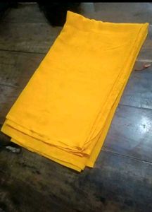 Georgette Yellow Saree