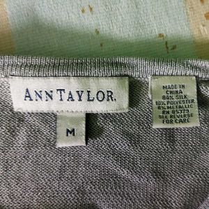 Ann Taylor Sparkly Long Sleeve Top