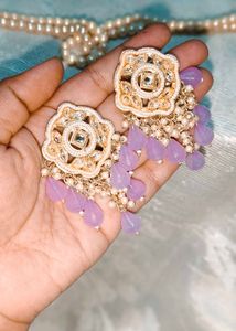 New/ Unused Lilac Drop Earrings