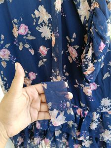 Floral Ruffle Maxi Dress