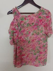 Pink Floral Top