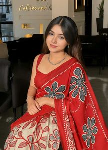 New pure Cotton Printed Saree - Desi Charm!