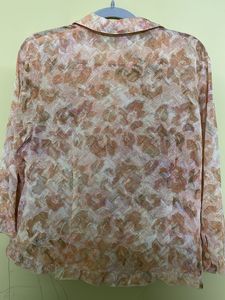 Floral Print Button-Down Top