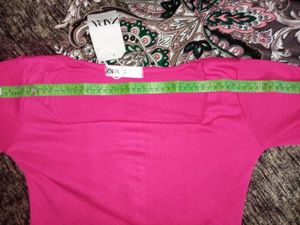 Zara Pink Long Sleeve Top