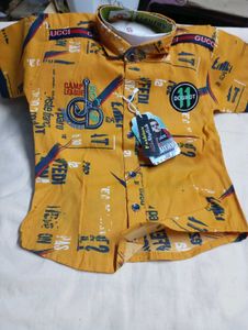 Boy's Graphic Print Shirt