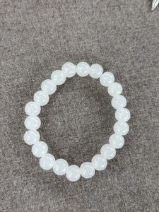 White Moonstone Glass Breed Bracelet For Boys/Girl