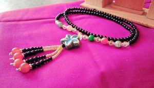 Cystal Mani Long Mala Premium Quality