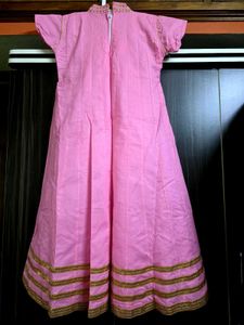 Girls&#39; Pink Embroidered Dress