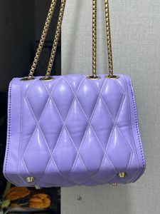 Lilac Quilted Chain Bag
