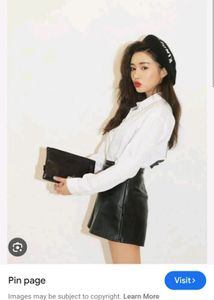 😍High Waist Women Faux Leather Korean Style😍