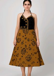 Y2K Haulter Neck Velvet Dress