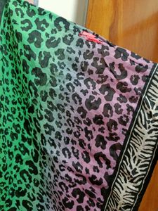 Vibrant Ombre Animal Print Kaftan