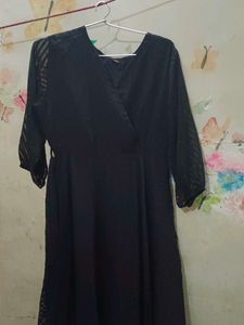 Elegant Black Wrap Dress